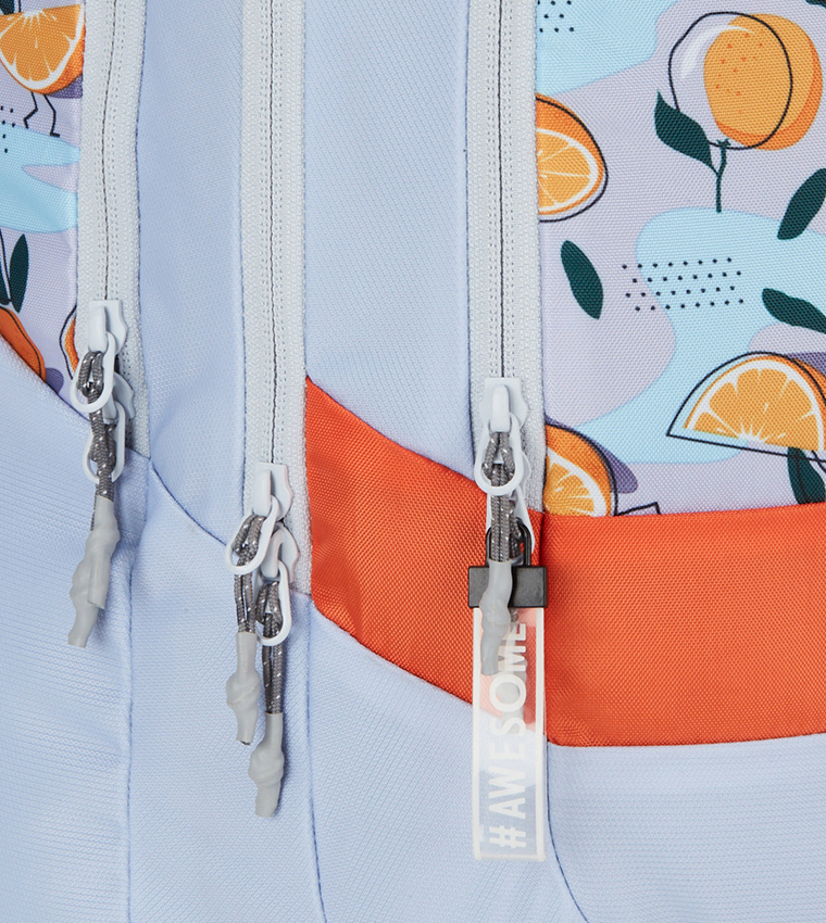 Printed Zip Around Backpack