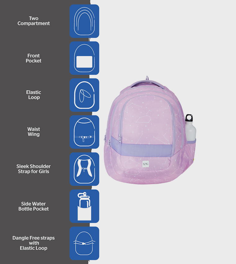 Printed Zip Around Backpack