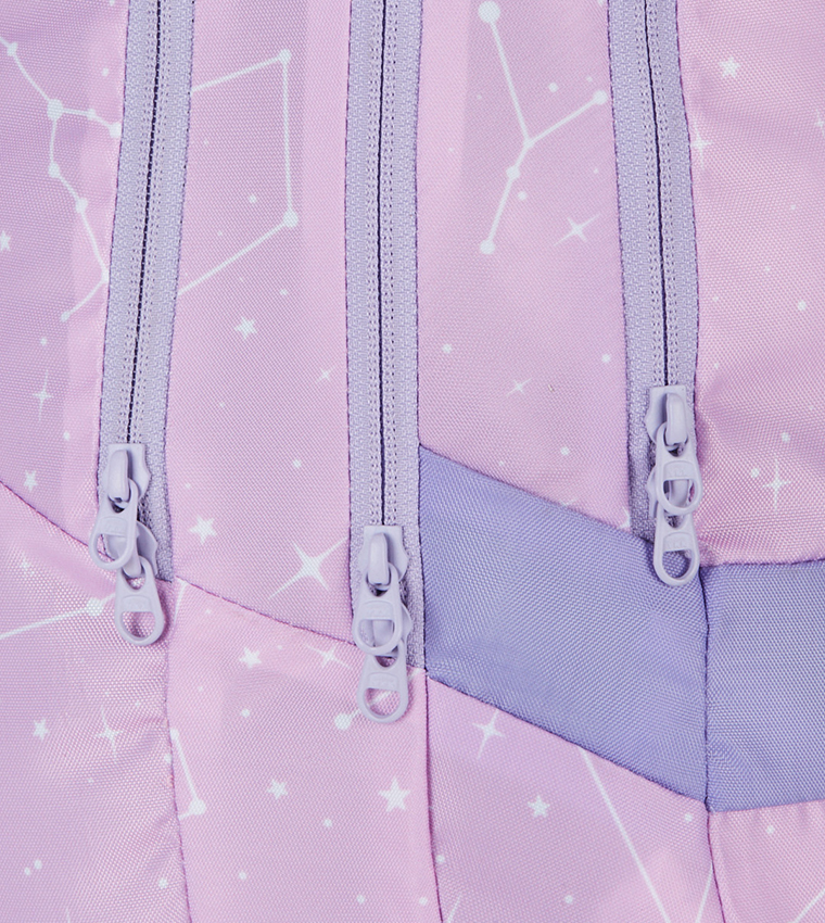 Printed Zip Around Backpack