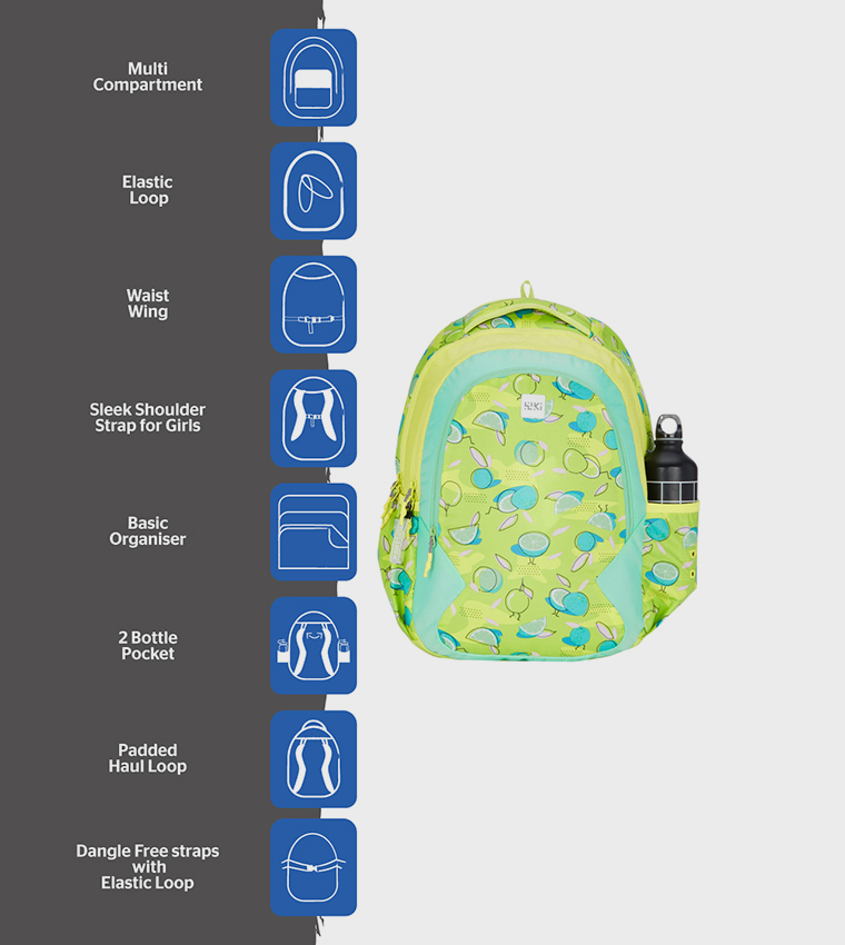 Printed Zip Around Backpack