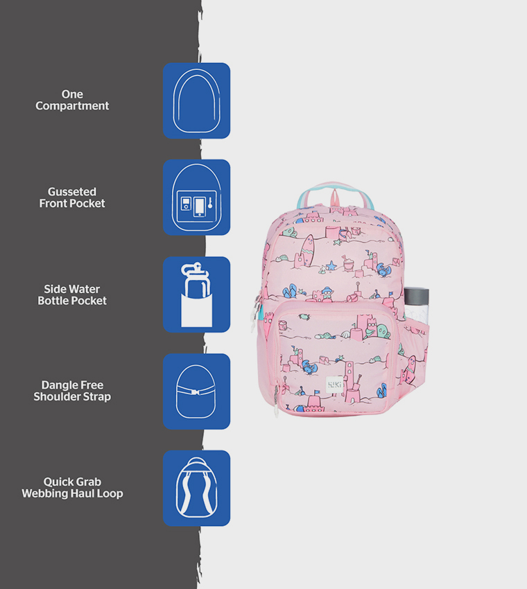 Printed Zip Around Backpack