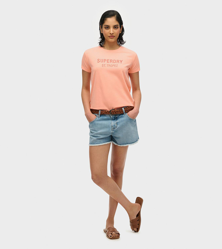 Sport Luxe Crew Neck Slim-Fit T-Shirt