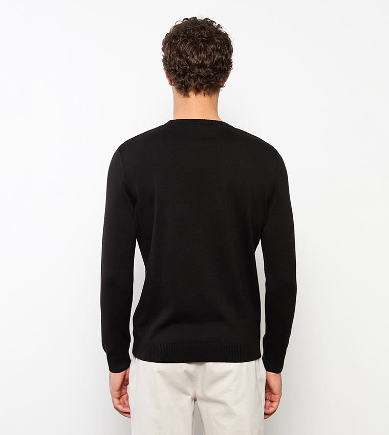 long sleeve black sweater