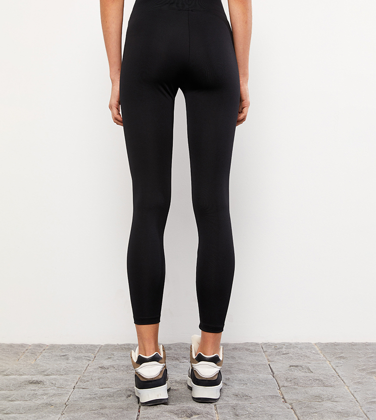 Tall Black Ponte Leggings