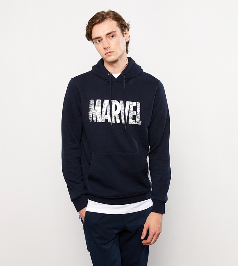 Lc Waikiki Thick Black Hoodie Buy Black Hoodie Thick Online - Main Image