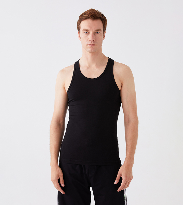 Pack of 2 Scoop Neck Vests