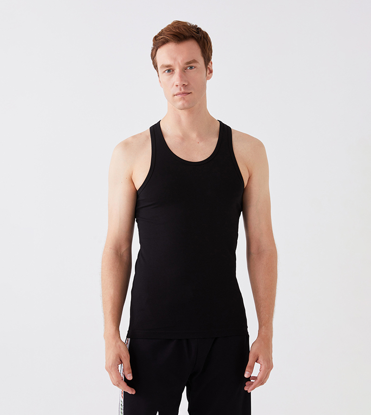 Pack of 2 Scoop Neck Vests
