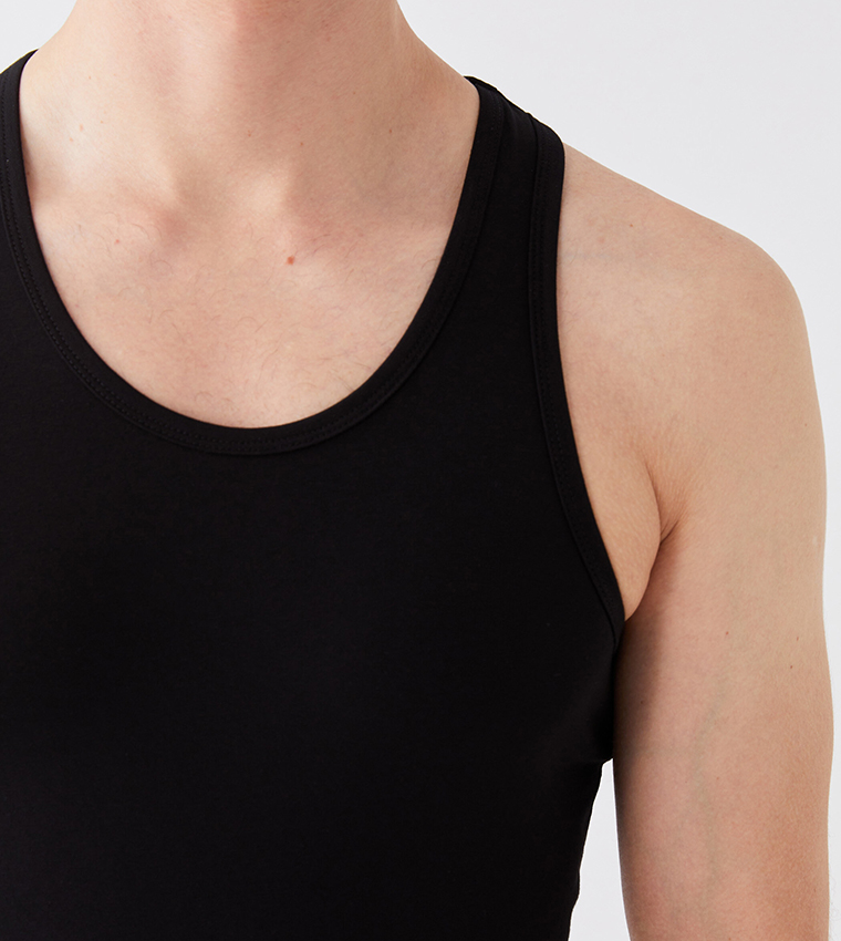 Pack of 2 Scoop Neck Vests