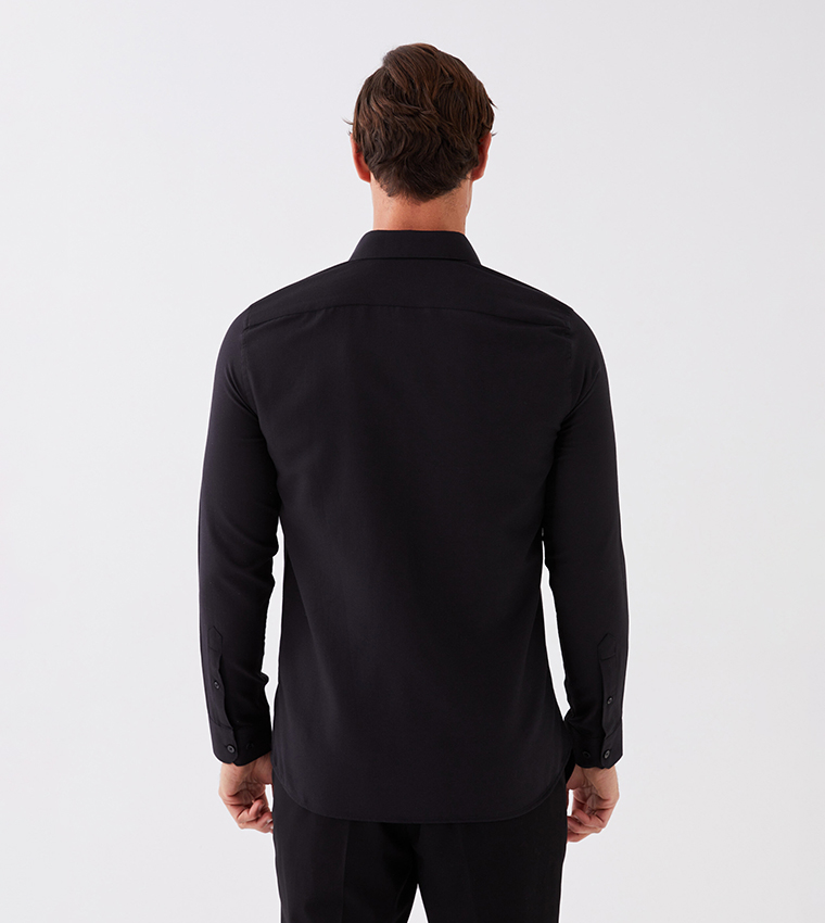 Slim Fit Long Sleeves Oxford Shirt