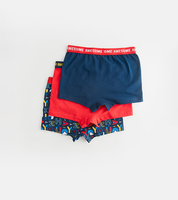 Pack of 3 Sonic® Boxers - navy blue, Boys