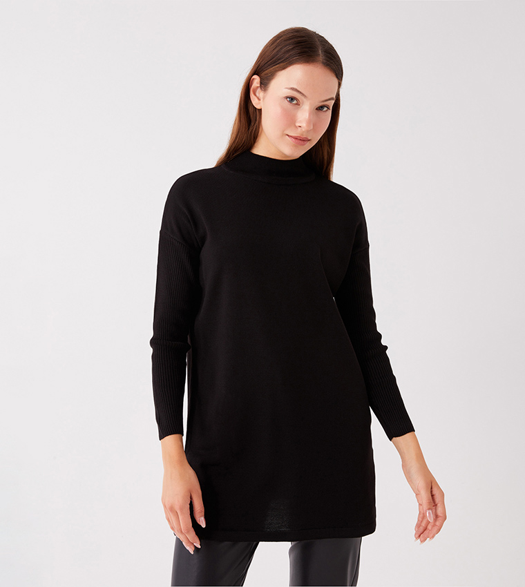 Oversized black turtleneck outlet sweater