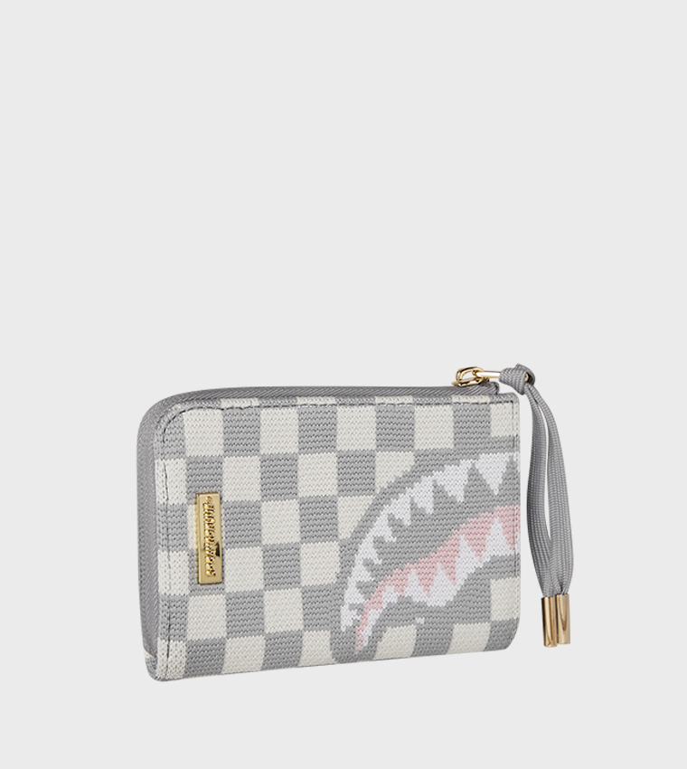 Knit Sharks In Paris In Cream Wallet