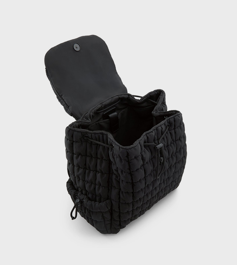WANNABE Quilted Snap Closure Backpack