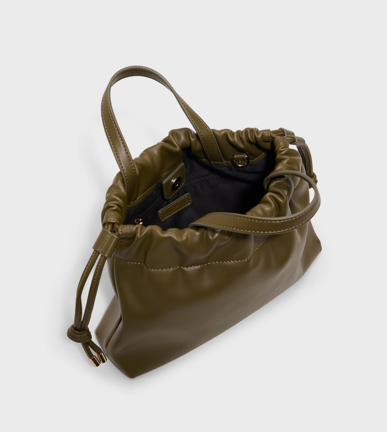 WAVERLYY Textured Bucket Bag