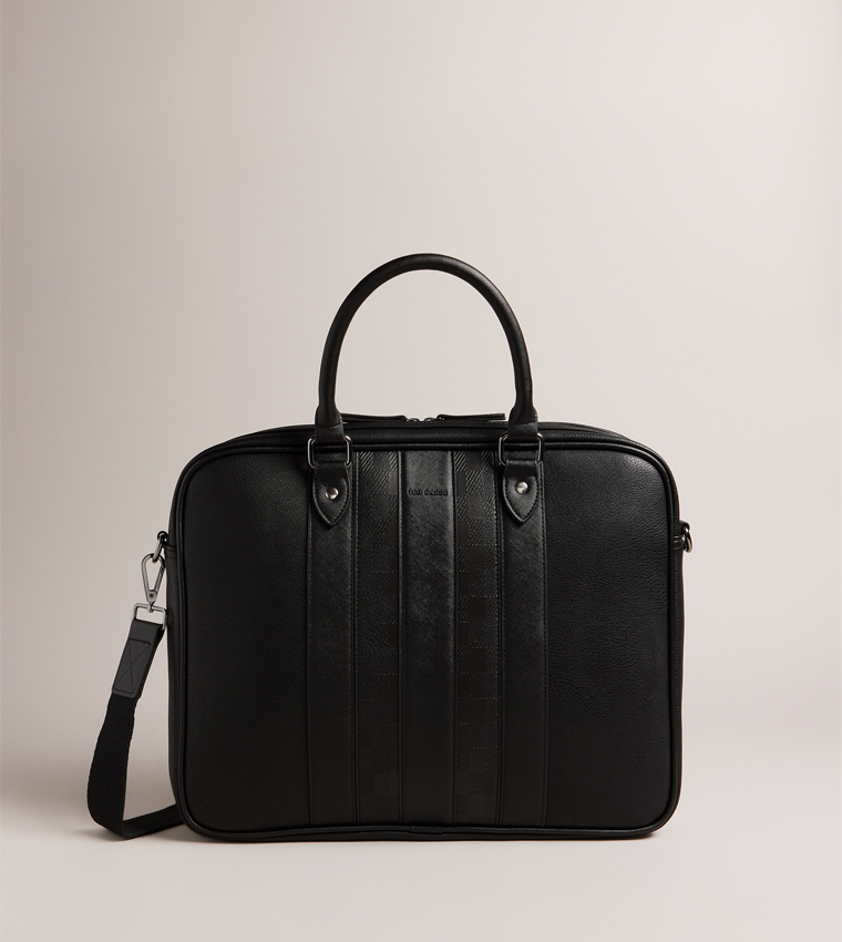 Textured Messenger Bag