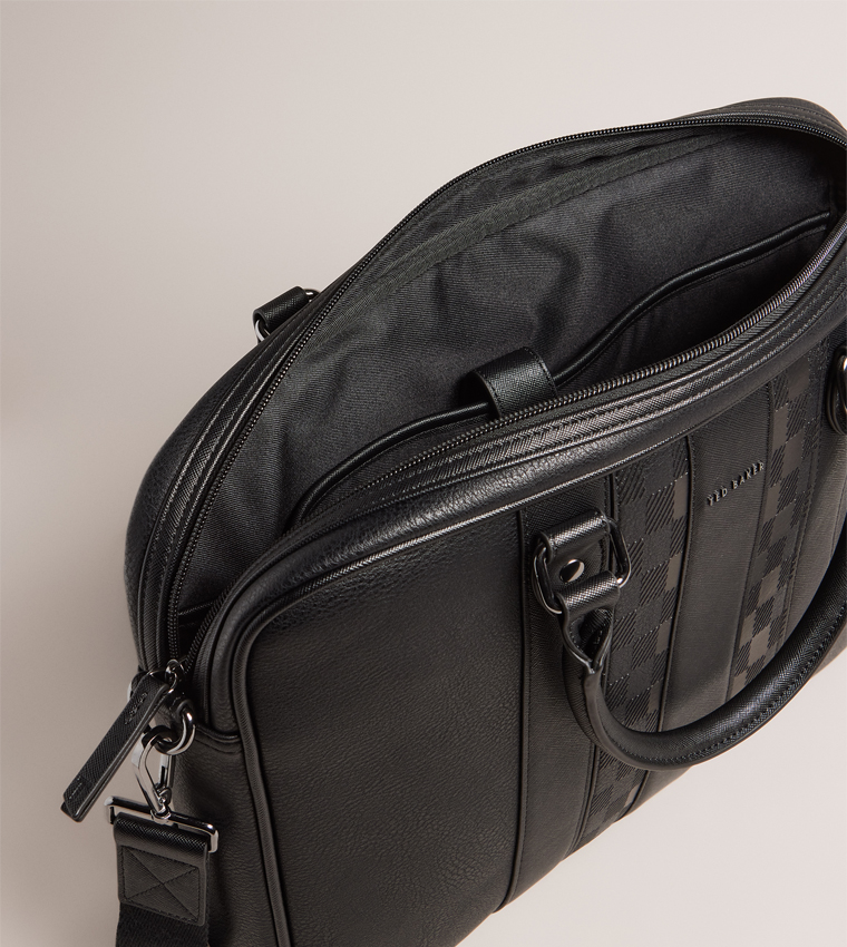 Textured Messenger Bag