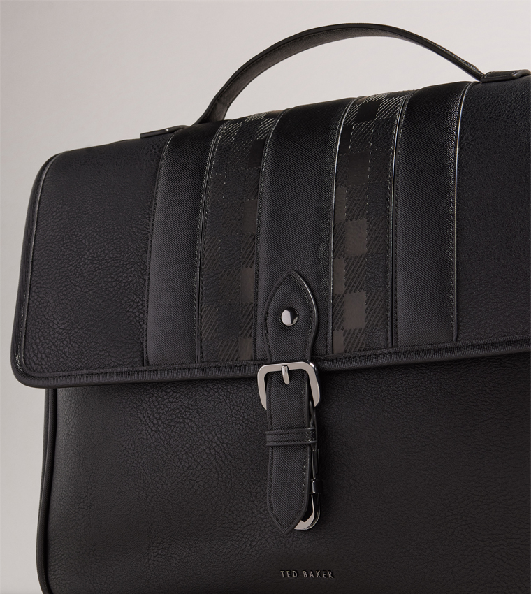 Textured Flap Messenger Bag