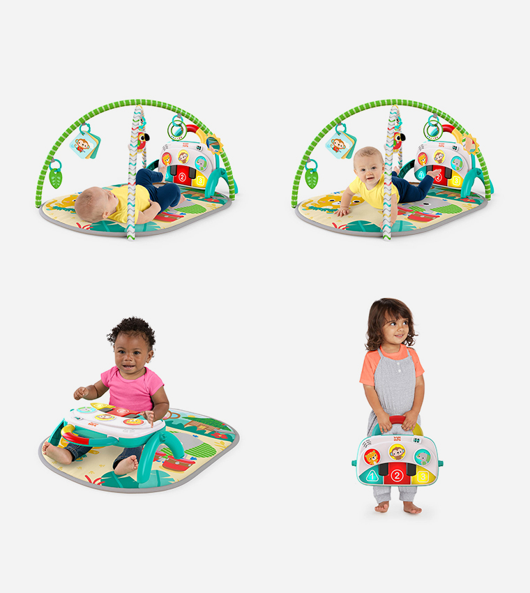 Buy BRIGHT STARTS 4 In 1 Groovin’ Kicks Piano & Drum Kick Gym In