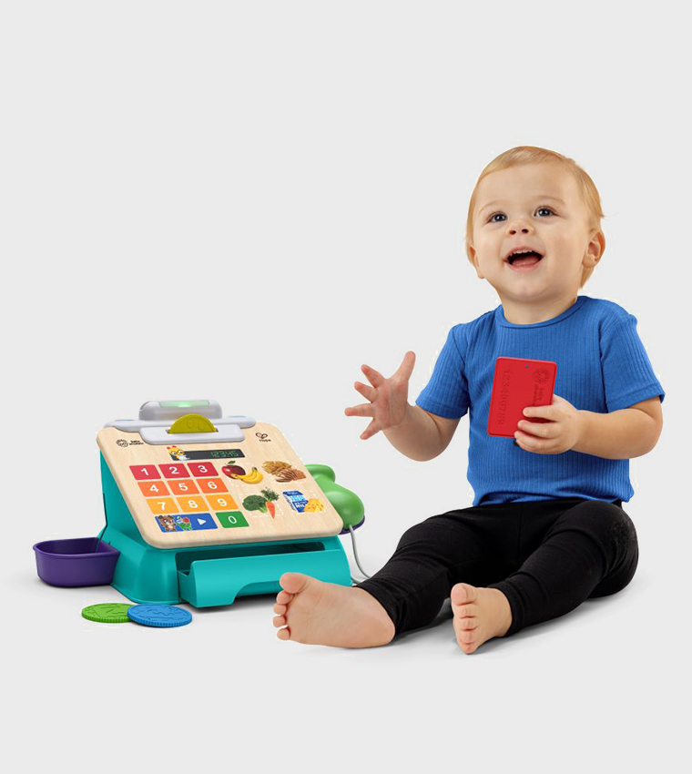 Hape, Magic Touch Cash Register Pretend to Check Out Toy with Real Sounds and Music