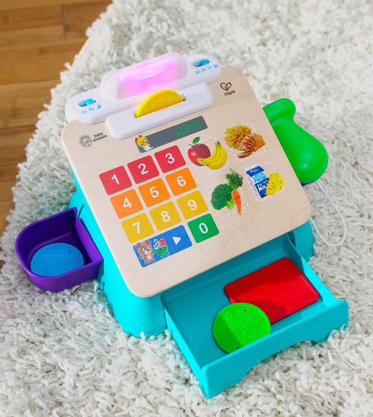Hape, Magic Touch Cash Register Pretend to Check Out Toy with Real Sounds and Music
