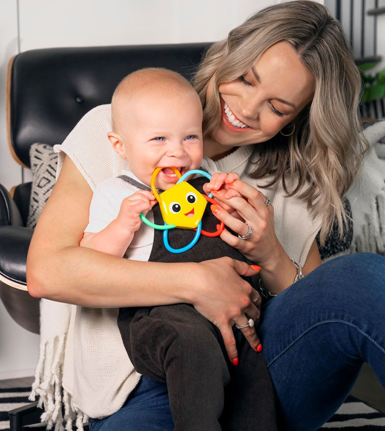 Soothing Star BPA-Free Teether & Rattle Toy