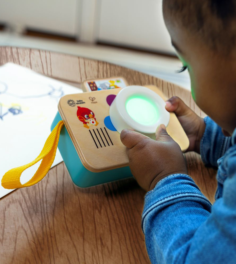 Hape Learning Lens Toy Camera, Color Learning Toy, Multi-Language Features, Pretend Play