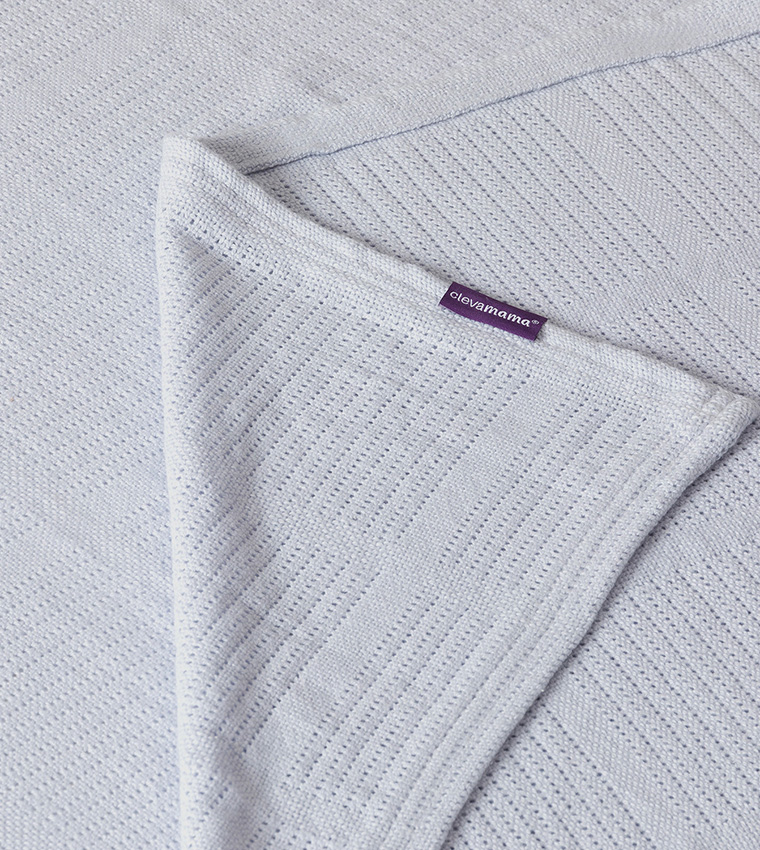 Cellular Blanket 80 L x 100 W cm - Blue