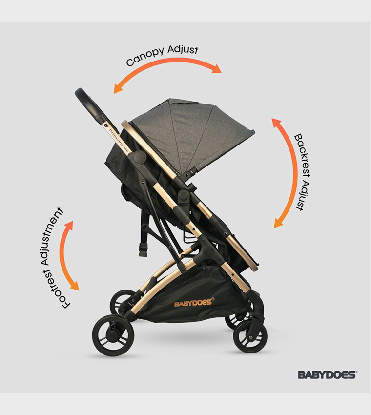 PRONTO RTS - Baby Stroller with Reversible Travel System and 5-Point Harness
