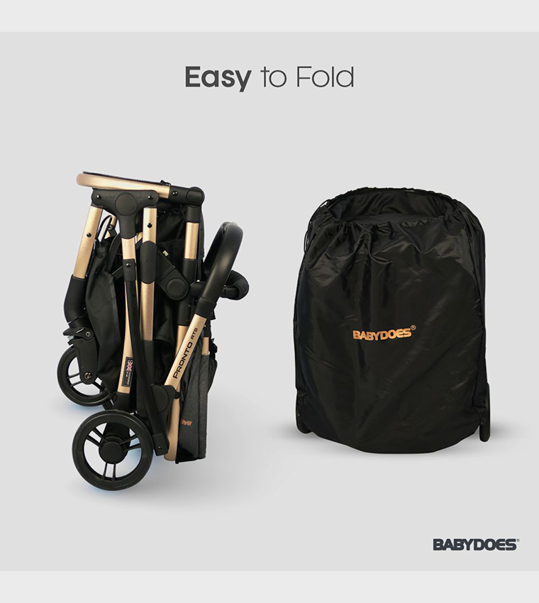 PRONTO RTS - Baby Stroller with Reversible Travel System and 5-Point Harness