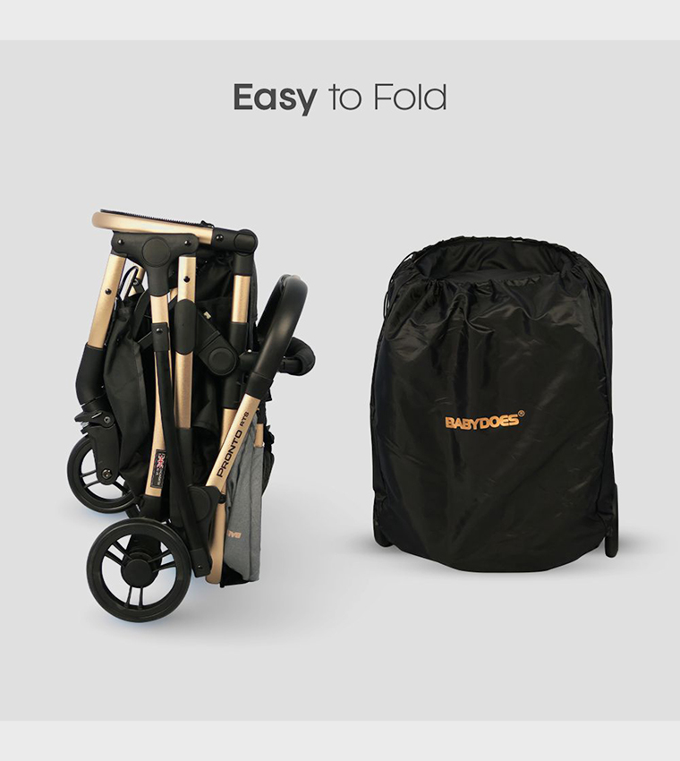 PRONTO RTS - Baby Stroller with Reversible Travel System and 5-Point Harness