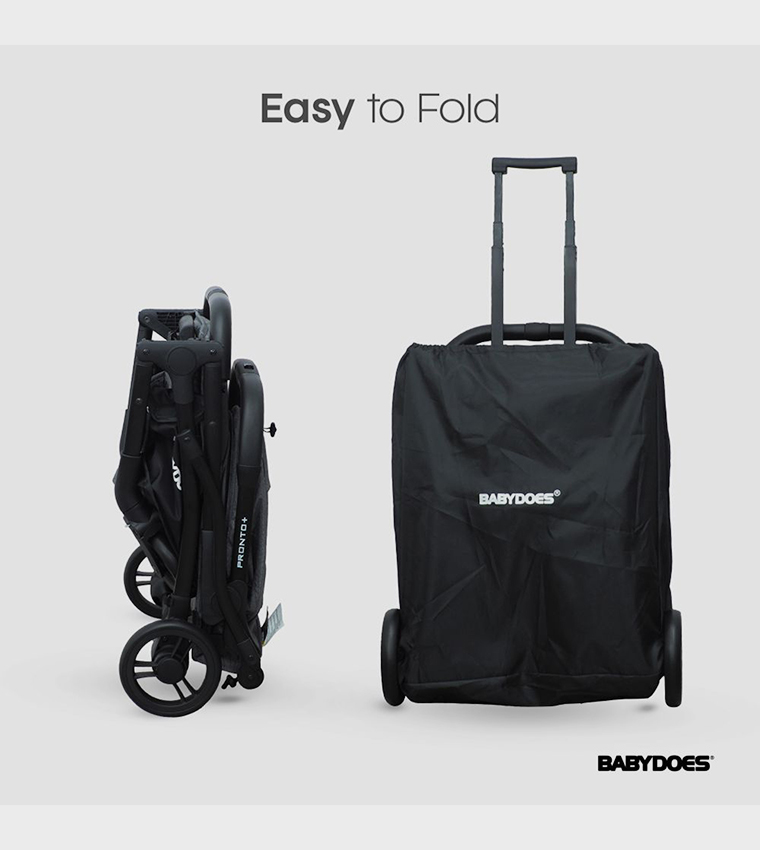 PRONTO+  Baby Stroller with 5-Point Harness and One-Click Brake System