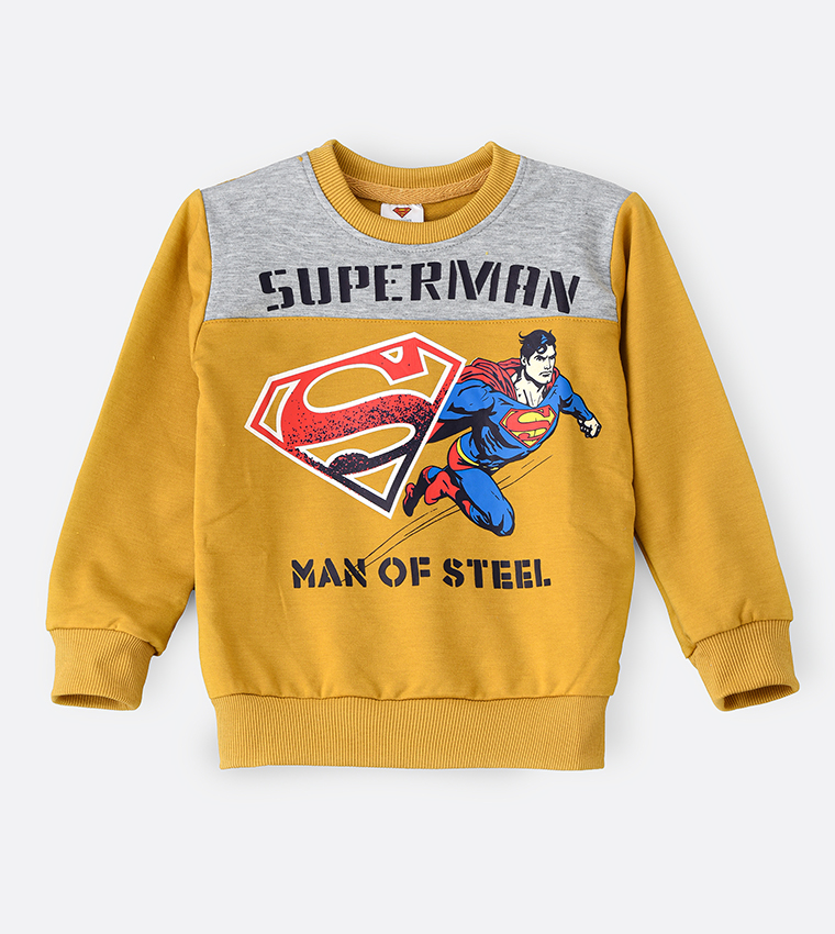 Superman sweatshirt toddler sale