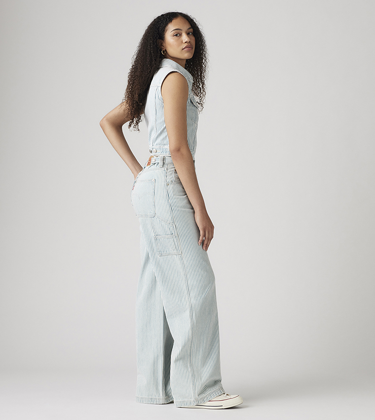 Cinch Striped Baggy Fit Jeans