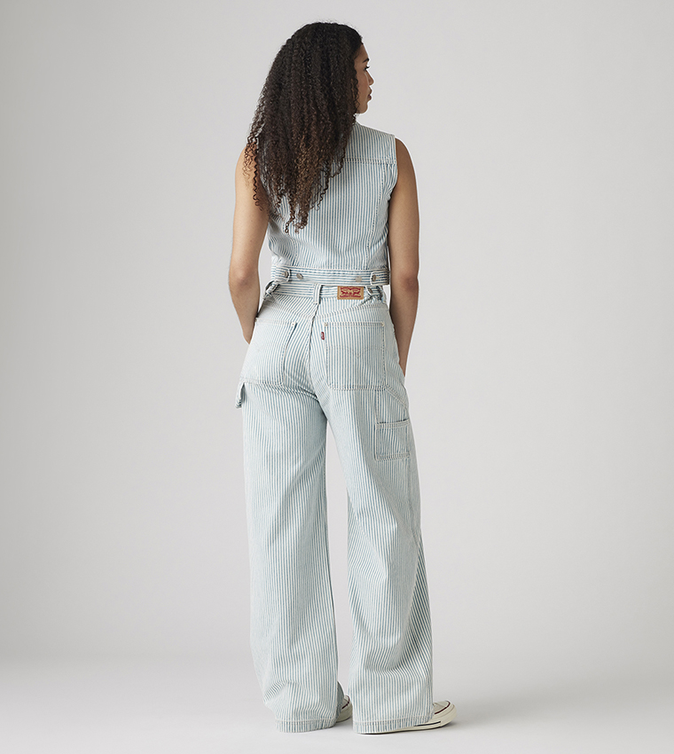 Cinch Striped Baggy Fit Jeans