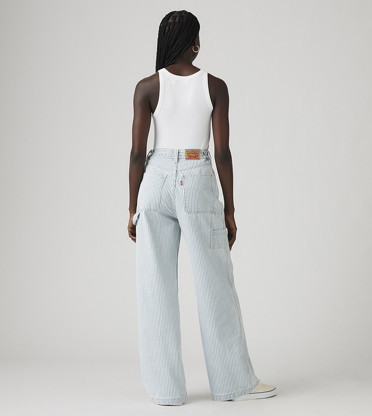 Cinch Striped Baggy Fit Jeans