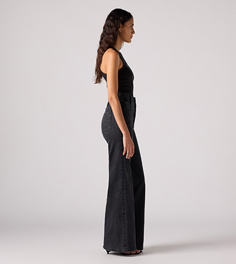 Washed High Waist Wide Leg Jeans