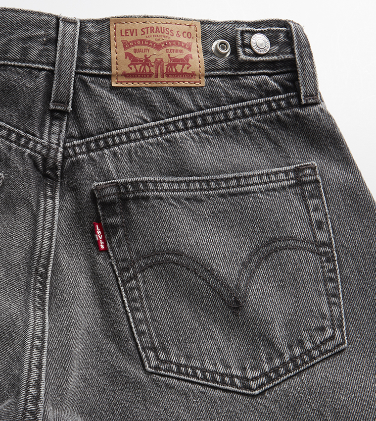 Cinch Washed High Waist Barrel Fit Jeans