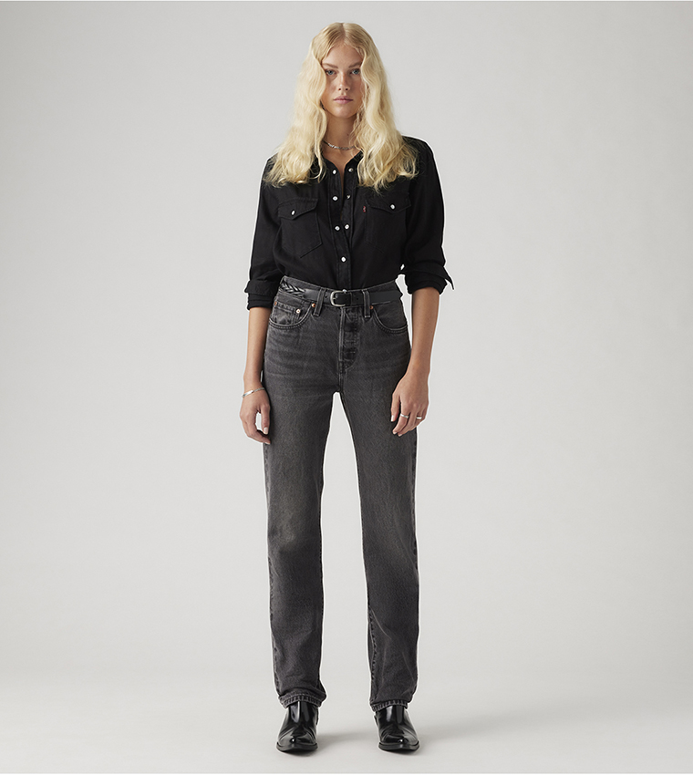 501 High Waist Slim Fit Jeans
