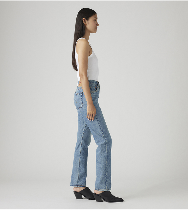 501 High Waist Slim Fit Jeans