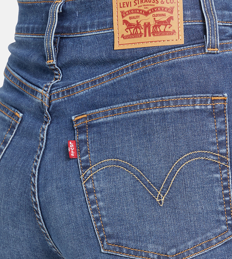 Ribcage Washed Straight Fit Jeans