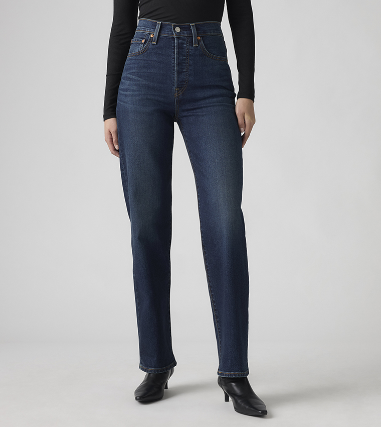 Ribcage High Waist Straight Fit Jeans