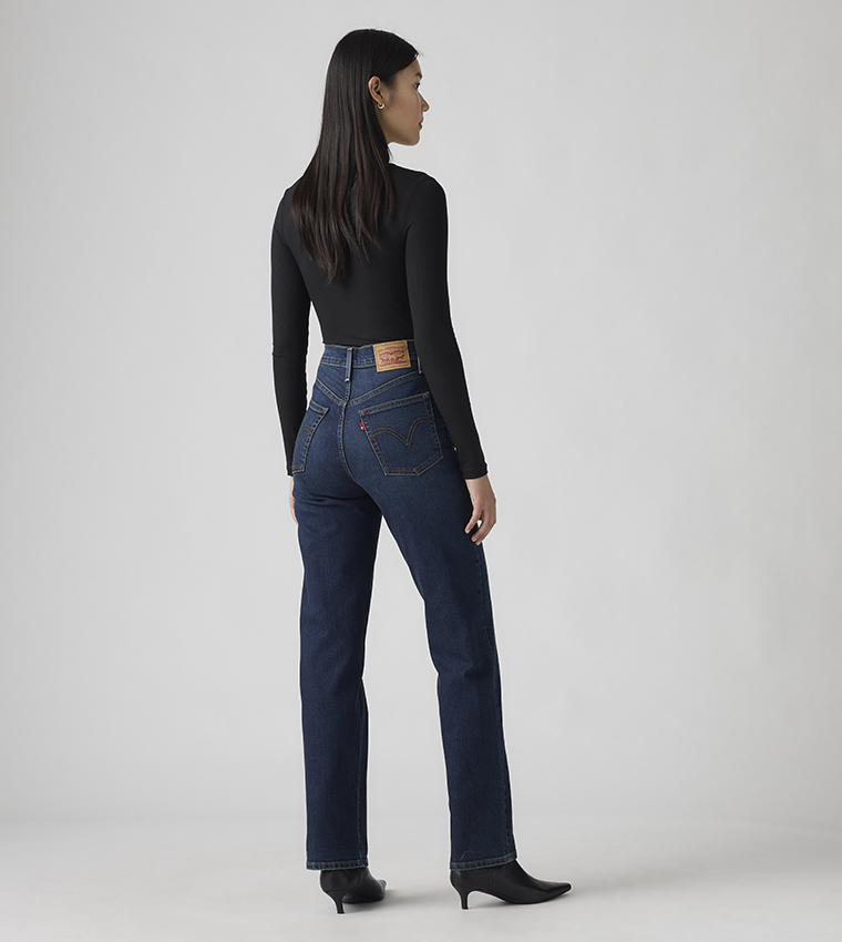 Ribcage High Waist Straight Fit Jeans