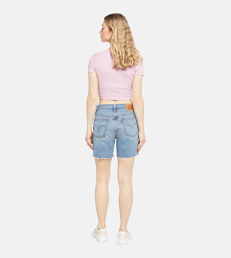 501® Original High Rise Denim Shorts