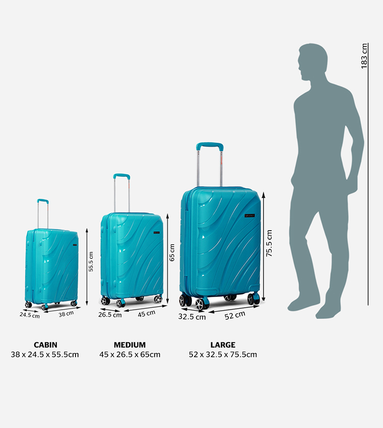 AGENA Hard Shell Trolley Bag, 65 cm