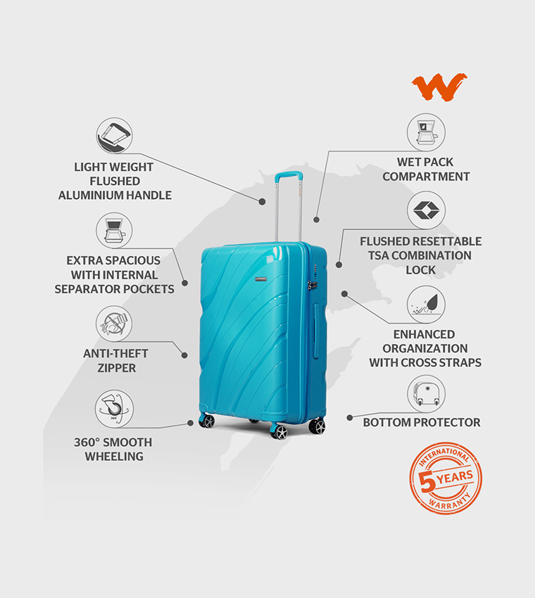 AGENA Hard Shell Trolley Bag, 65 cm