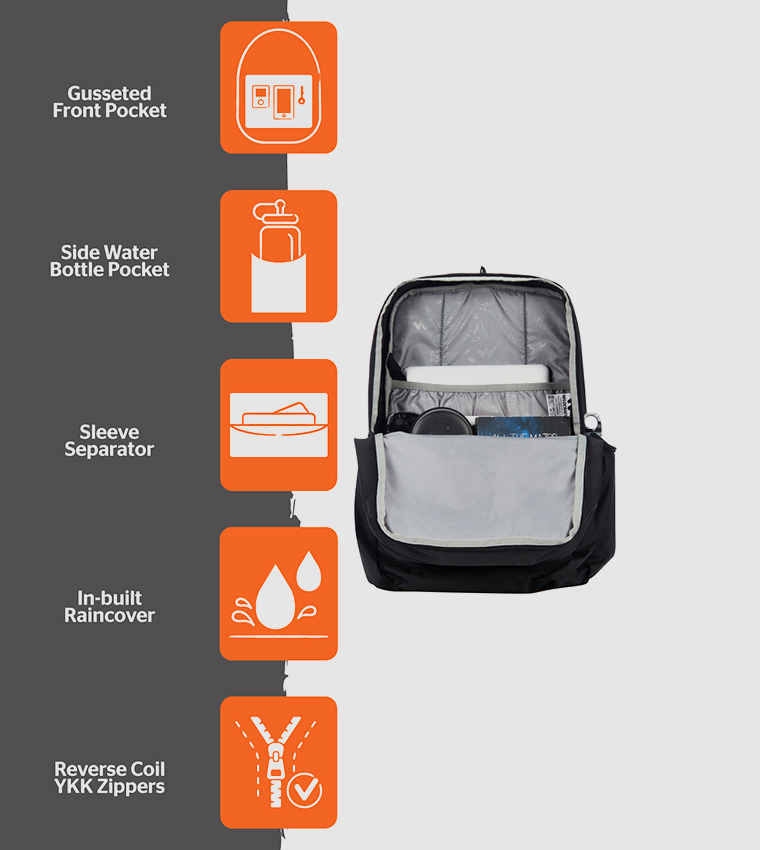 Evo 42 Logo Embroidered Laptop Backpack