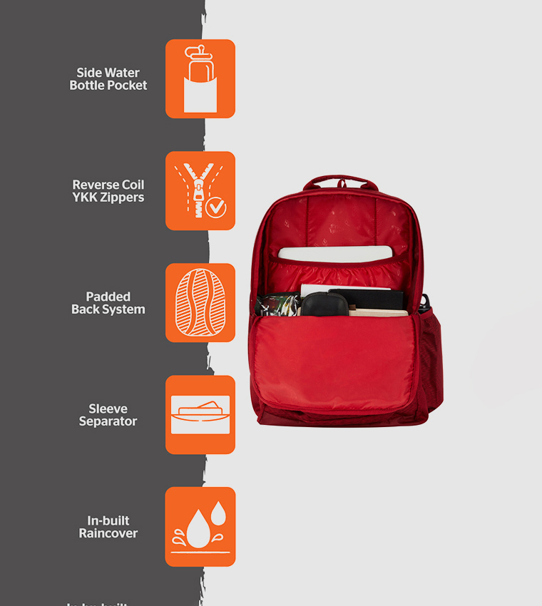 Evo 42 Logo Embroidered Laptop Backpack