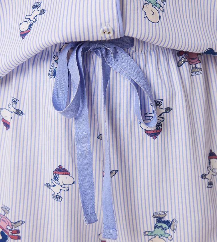 Printed Long Sleeves Pajama Set