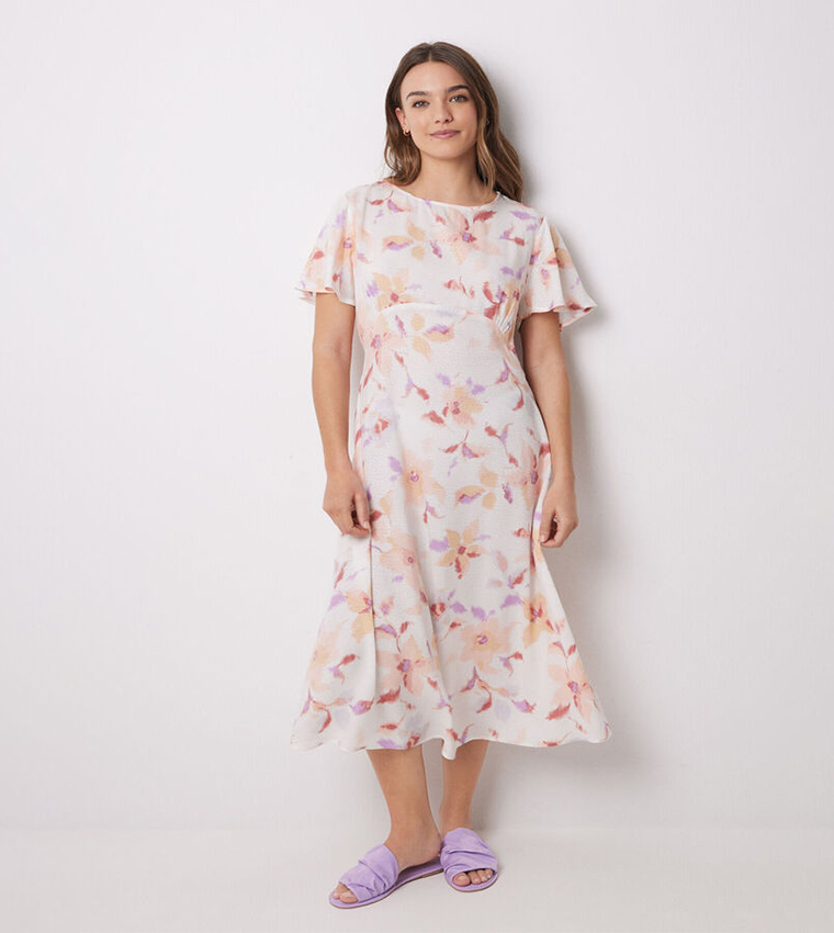 Floral Printed Midi Dress
