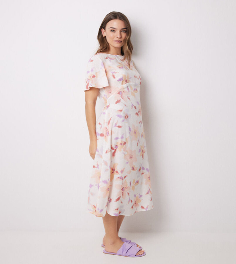 Floral Printed Midi Dress